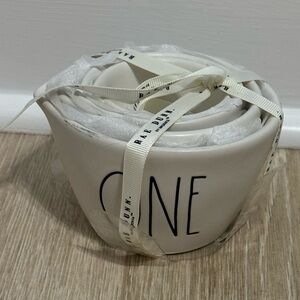 Rae Dunn ceramic nesting measuring cups